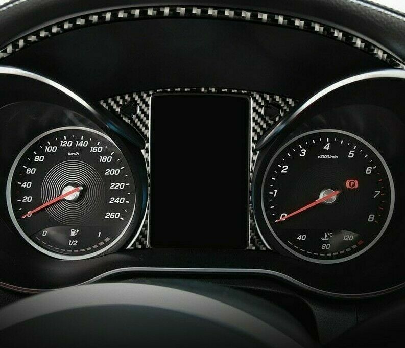 Passend für Mercedes Benz C Klasse W205 GLC Tacho Blende Carbon Cockpit Rahmen