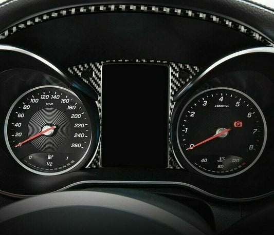 Passend für Mercedes Benz C Klasse W205 GLC Tacho Blende Carbon Cockpit Rahmen