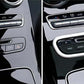 Passend für Mittelkonsole Rahmen Edelstahl Passend Für Mercedes Benz C Klasse W205 GLC x253