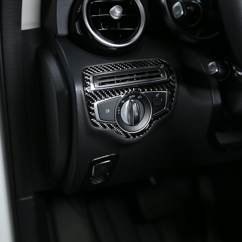 Passend für Mercedes Benz W205 GLC Lichtschalter Schalter Blende Carbon