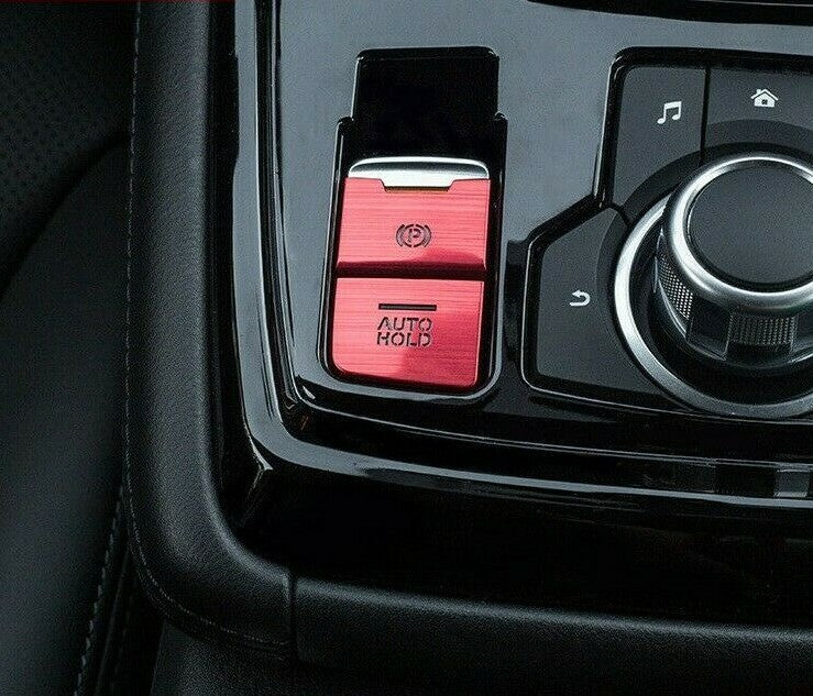Passend für Mazda CX 5 Aluminium Tasten Handbremse Schutz Abdeckung Blende