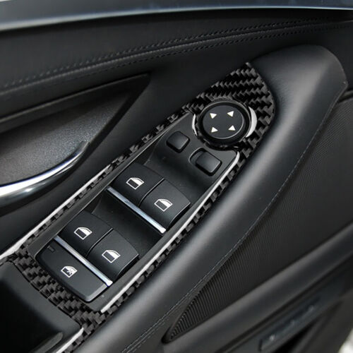 Passend für BMW 5er F10 2011-18 Fensterheber Blenden Abdeckung Carbon