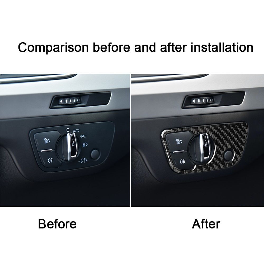 Passend für Audi Q7 4M 2016-19 Lichtschalter Blenden Abdeckung Tuning