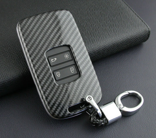 Passend für Renault Kadjar Megane Koleos Carbon Schlüssel Cover Hülle