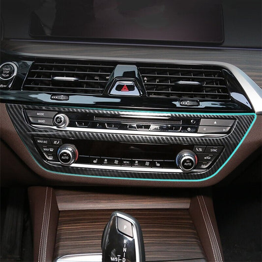 Passend für BMW 5 5er G30 G31 Carbon CD Radio Mittelkonsole Dekor Rahmen Blende
