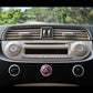 Passend für Fiat 500 12-15 Lüftung Rahmen Blenden Abdeckung Carbon