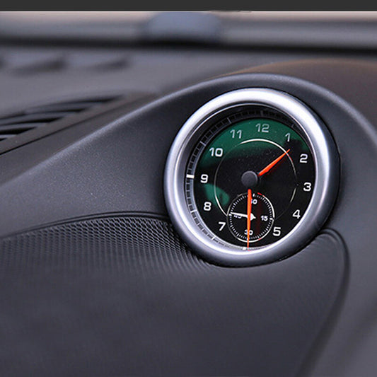 Passend für Porsche Cayenne Macan Panamera Cockpit Uhr Blende Abdeckung Rahmen