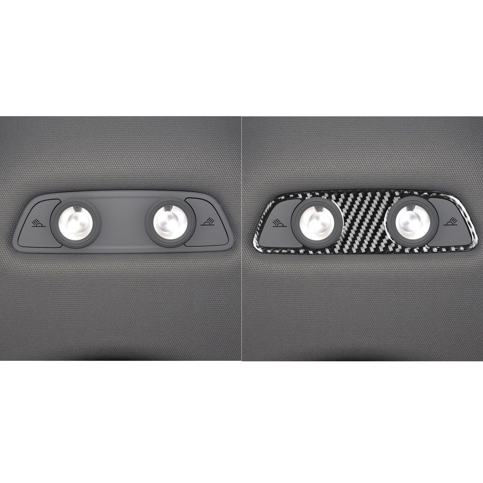 Passend für Audi A4 B9 RS4 S4 2017-19 Licht Panel Blende Abdeckung Rahmen Carbo