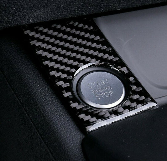 Passend für Start Stop Abdeckung Passend Für Audi A4 A5 Carbon Zierblende Blende Schutz
