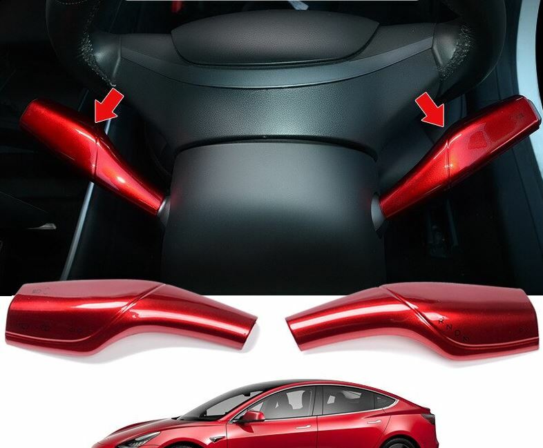 Passend für Tesla Model 3 Blende Rot Scheibenwischer Blinker Aufwertung Rahmen