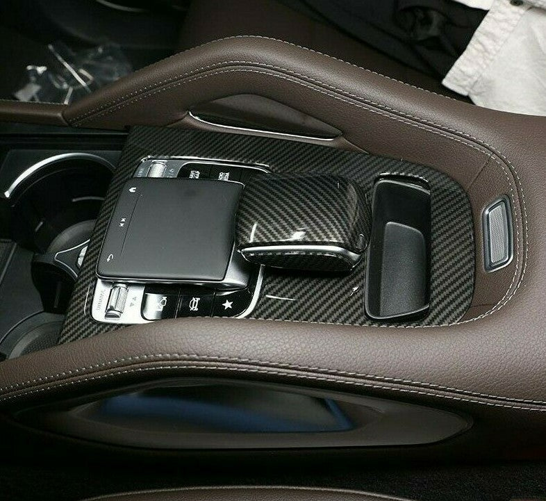 Passend für Mercedes Benz GLE GLS W167 X167 Blende Mittelkonsole Carbon Abdeckung