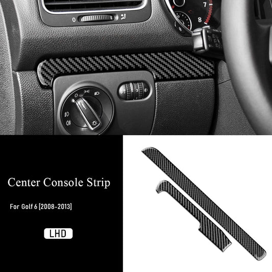 Passend für VW Golf 6 2008-12 Lichtschalter Blenden Abdeckungen Rahmen Carbon