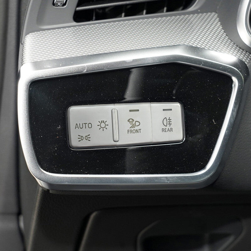 Passend für Audi A6 A7 Q3 Lichtschalter Blenden Abdeckung Rahmen Silber