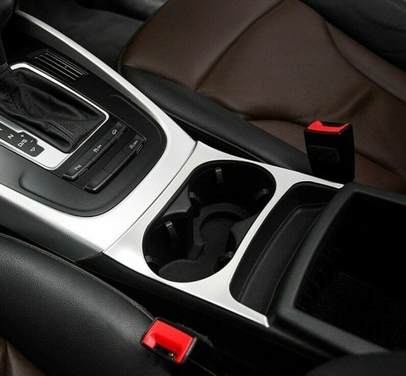 Passend für Audi Q5 2009-2017 Becherhalter Blende Rahmen Edelstahl Chrom