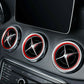 Passend für 5x Mercedes Lüftungsringe Zierringe Blenden Rot A W176 B W246 CLA C117 GLA X157