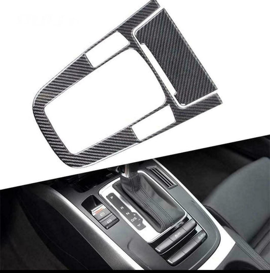 Passend für Mittelkonsole Schaltknauf Abdeckung Rahmen Passend Für Audi A4 A5 Q5 Carbon