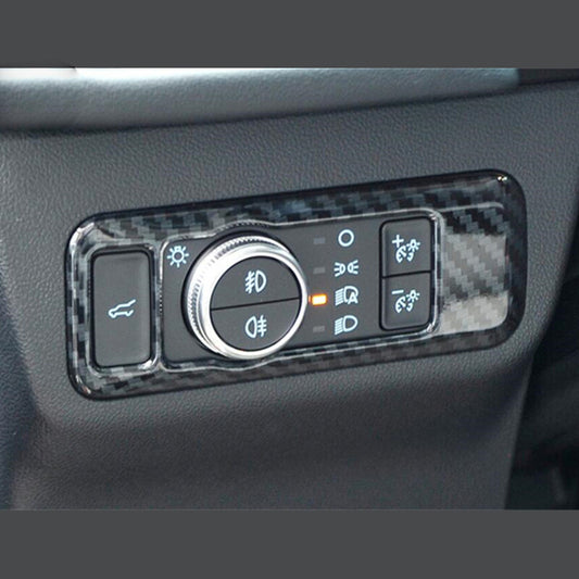 Passend für Ford Escape Kuga Lichtschalter Blenden Abdeckung Rahmen Carbon