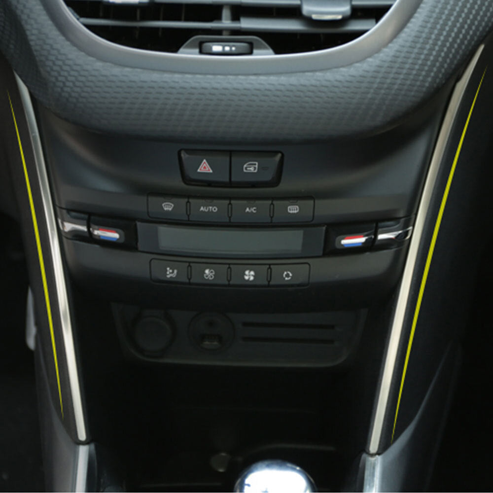 Passend für Peugeot 2008 Mittelkonsole Blenden Abdeckung Rahmen Silber