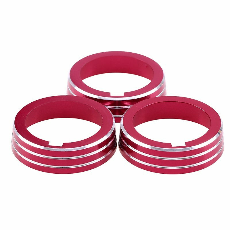Passend für VW 7 MK7 GTI Ringe Klima Regler Knopf Heizungsregler Cover Blende Rot