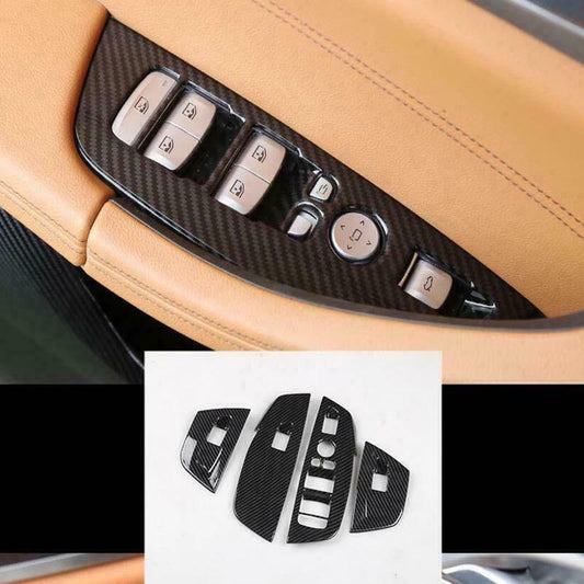 Passend für Fensterheber Rahmen Schutz Blende Carbon Matt Optik Passend Für BMW X3 G01