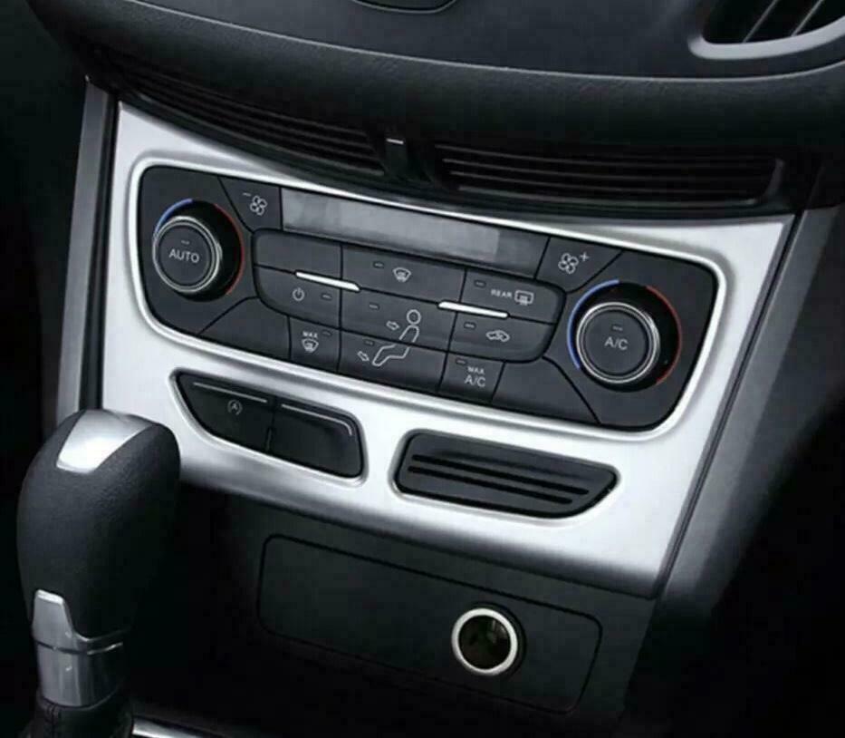 Passend für Lüftungs Heinzungsregler Rahmen Blende Zierblende Silber Passend Für Ford Kuga