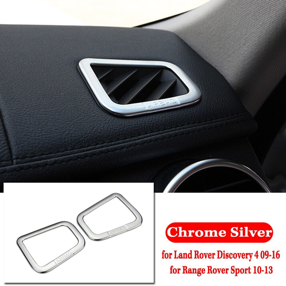Passend für Land Rover Discovery 4 Range Rover Lüftung Blenden Rahmen Silber