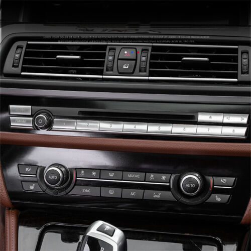 Passend für BMW 5 7 er Radio Tasten Blenden Abdeckung Silber
