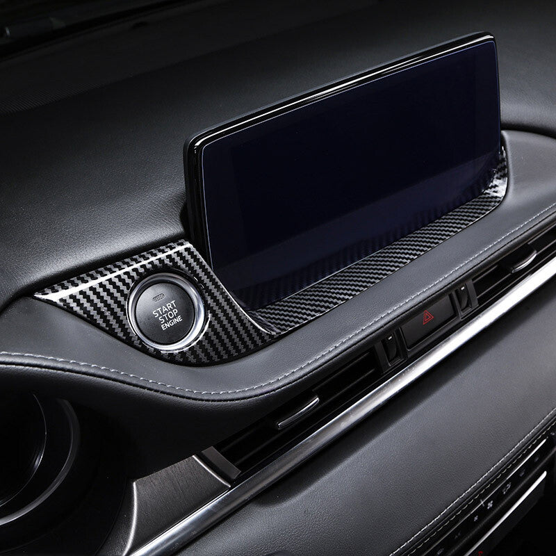 Passend für Mazda Atenza ab 2019 Blende Carbon Start Stop Dekor Interieur Rahmen
