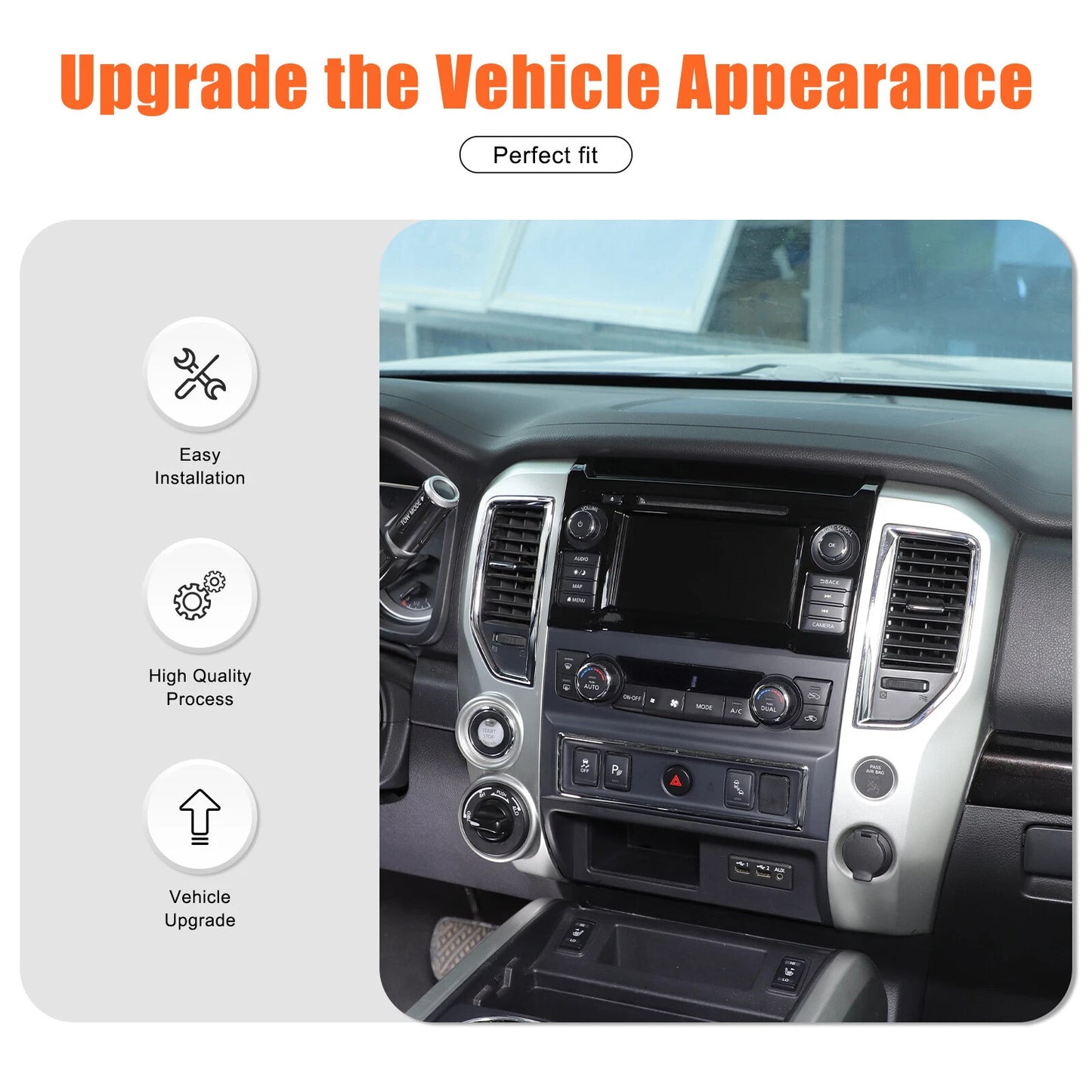 Passend für Nissan Titan 2016-2019 Radio Blende