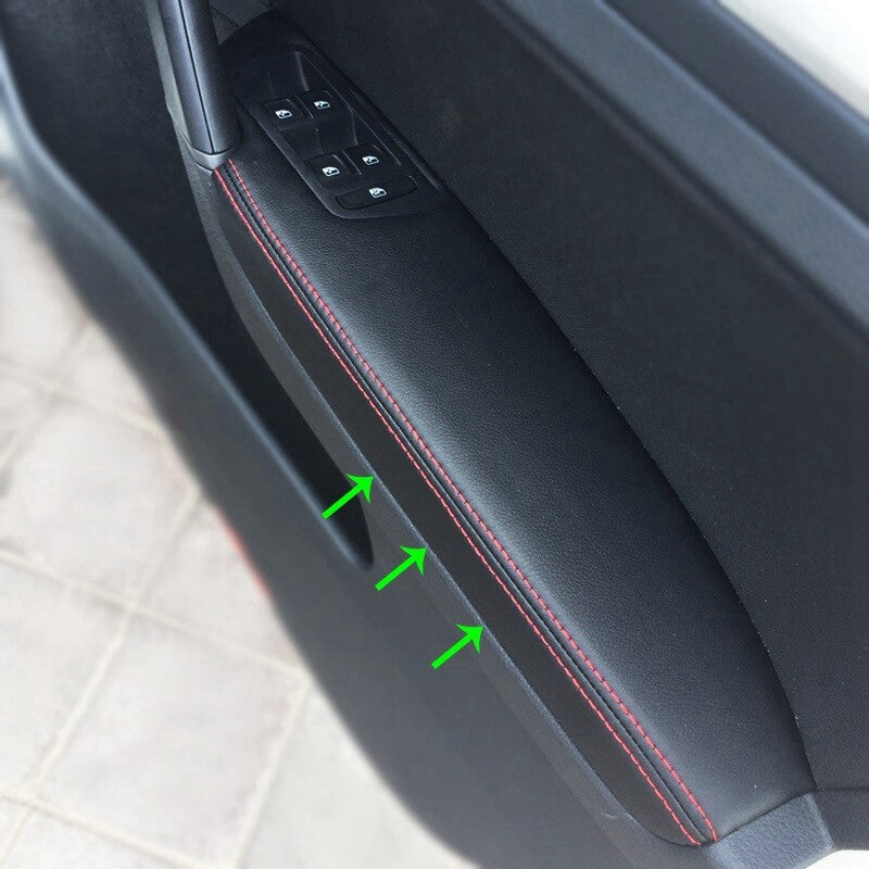 Passend für Golf 7 Armlehne Blenden Abdeckung Rahmen Schwarz