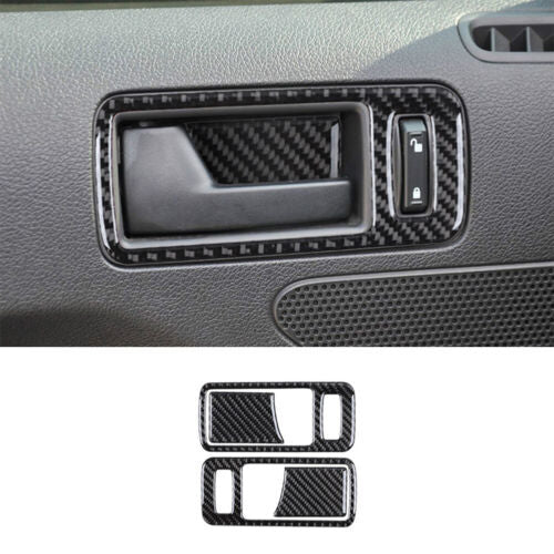 Passend für Ford Mustang 09-13 Türgriff Rahmen Blenden Abdeckung Carbon
