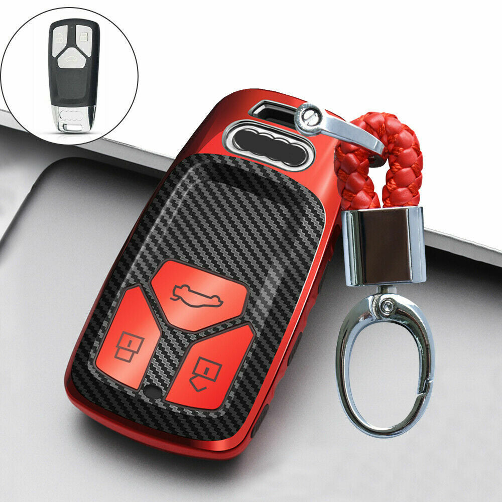 Passend für Audi A3 A4 B8 A6 TT Q5 Q7 Schlüsselcover Schlüssel Abdeckung Hülle