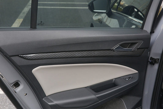 Passend für VW Golf 8 Tür Verkleidung Zierrahmen Blende Abdeckung Cover Carbon