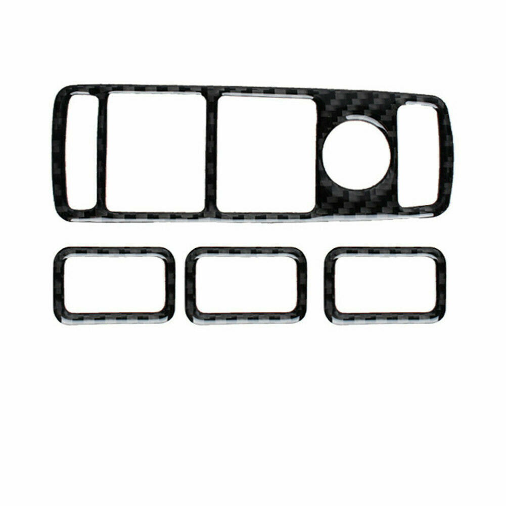 Passend für Kohlefaser Fensterheber Aufkleber Blende Für Mercedes-Benz C-Klasse W204