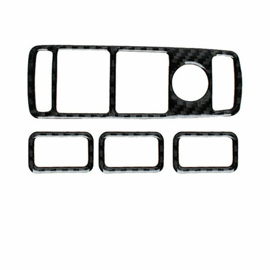 Passend für Kohlefaser Fensterheber Aufkleber Blende Für Mercedes-Benz C-Klasse W204