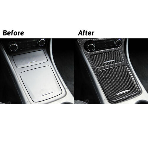 Passend für Mercedes CLA GLA 2014-18 Mittelkonsole Blenden Abdeckung Carbon