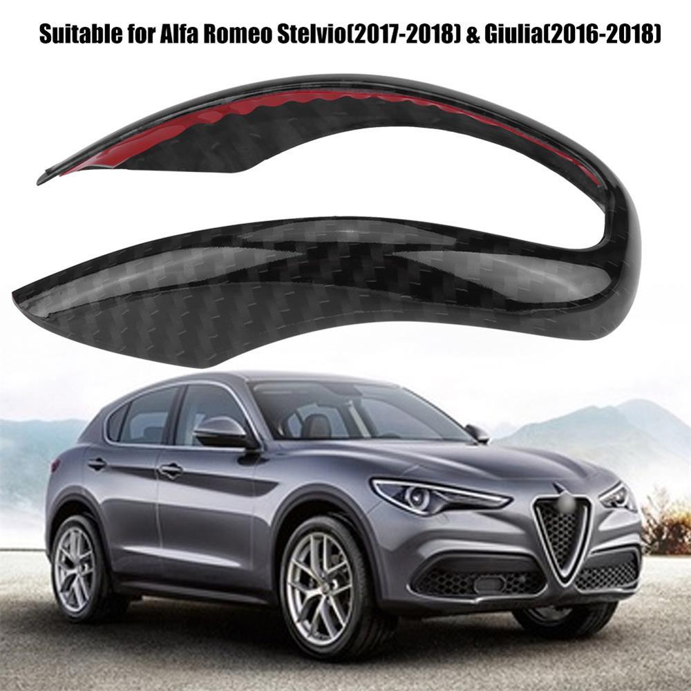 Passend für Alfa Romeo Stelvio Giulia Schalthebel Blenden Abdeckung Rahmen Carbon