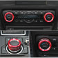 Passend für Mazda 3 Regler Lüftung 3er Set Aluminium Blende Rahmen Accessoire