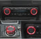 Passend für Mazda 3 Regler Lüftung 3er Set Aluminium Blende Rahmen Accessoire