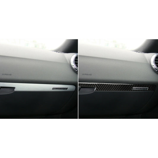 Passend für Audi TT Blende Handschuhfach Zierleiste Cockpit Rahmen Carbon Dekor