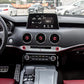 Passend für Kia Stinger 2018-2023 Rote Regler aus Aluminium Radio Klima Blenden