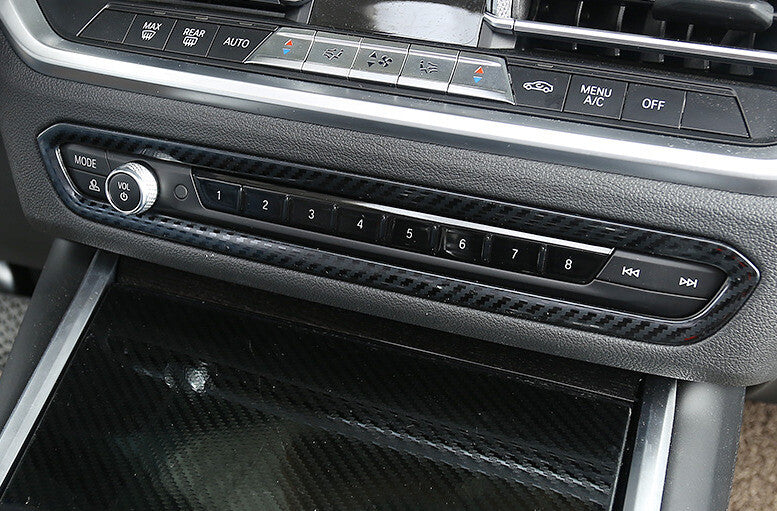 Passend für BMW 3 G20 Radio Abdeckung Blenden Rahmen Tuning Carbon