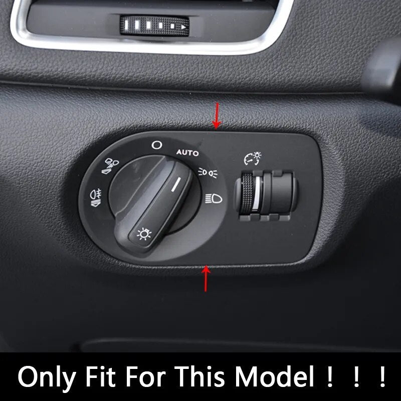 Passend für Audi Q3 2013-18 Lichtschalter Blende Abdeckung Rahmen Carbon