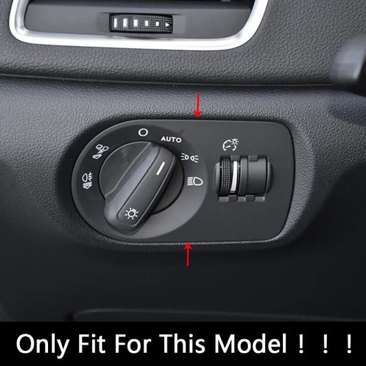 Passend für Audi Q3 2013-18 Lichtschalter Blende Abdeckung Rahmen Carbon