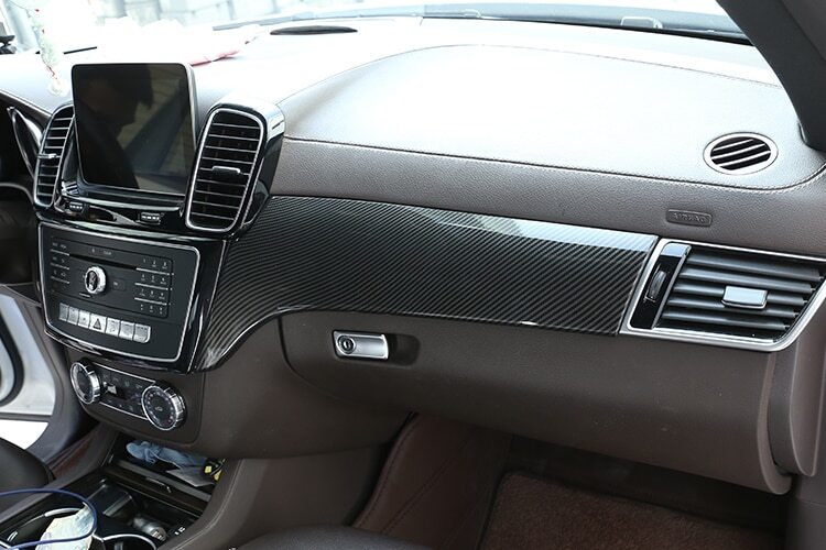 Passend für Mercedes GLE GLS 2016-19 Mittelkonsole Blenden Abdeckungen Carbon