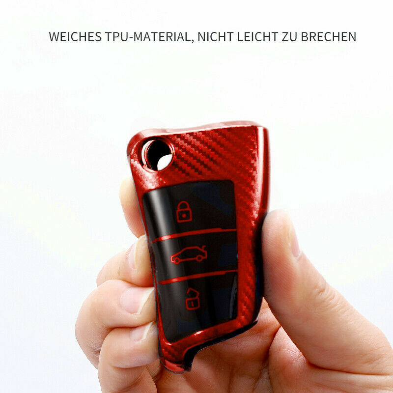 Passend für VW Golf 7 Touran Seat Leon Schlüsselcover Schlüssel Abdeckung Hülle