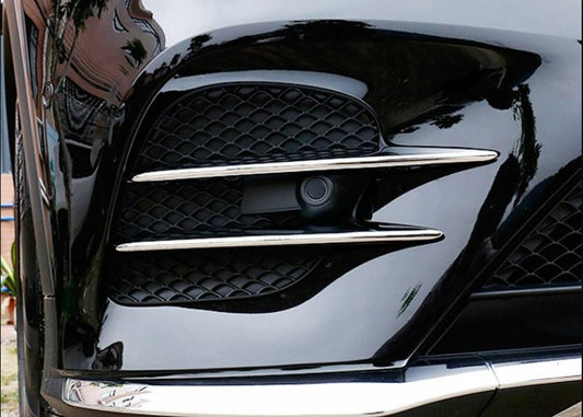 Passend für Mercedes GLC X253 SUV Blenden Kühlergrill Chrom Finnen für Stoßstange