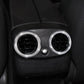 Passend für Mercedes C GLC Strass Glitzer Blende Ringe Lüftung Hinten Klima 2 x