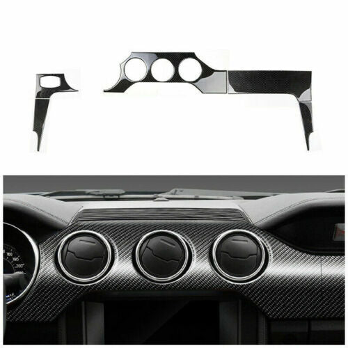 Passend für Ford Mustang 15-19 Mittelkonsole Blenden Abdeckung Carbon
