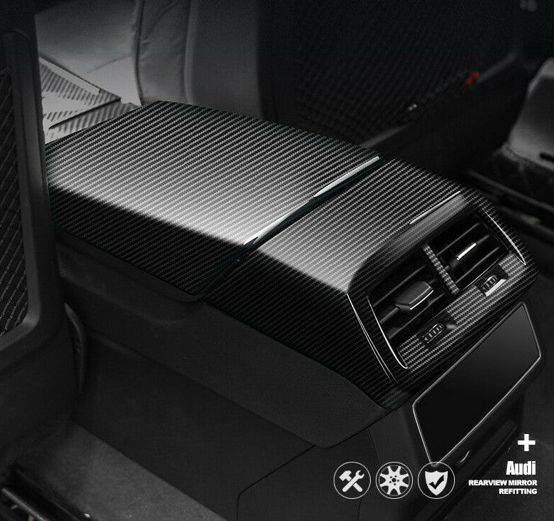 Passend für Audi A6 C8 2019 2020 Mittelkonsole Carbon Blenden Set Veredelung